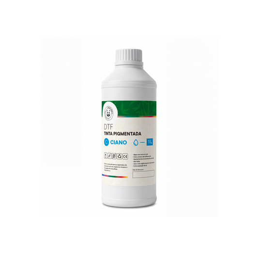 Tinta DTF Pigmentada 1 L – Ciano