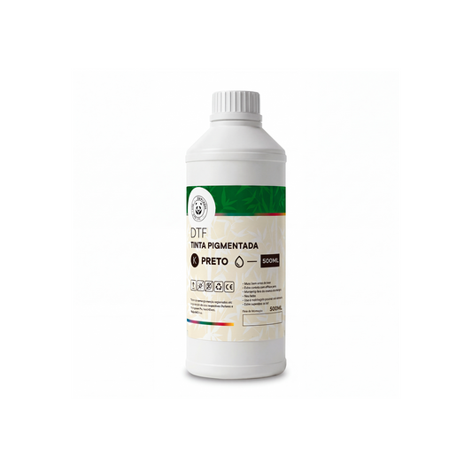 Tinta DTF Pigmentada 500 ml – Preto