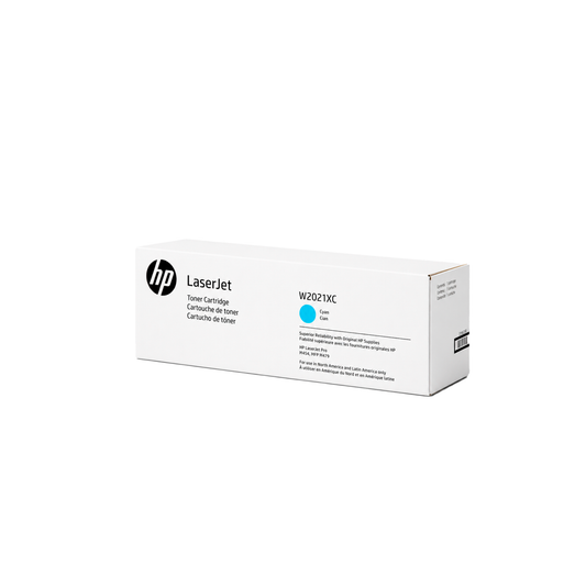 Cartucho de toner original HP W2021XC ciano