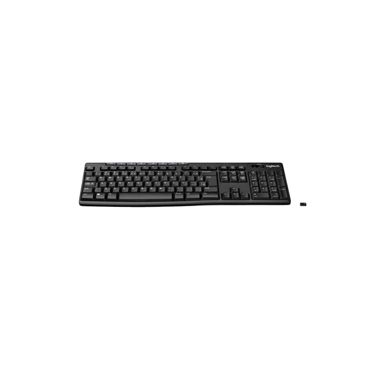 Teclado sem fio Logitech K270 cinza, layout ABNT2