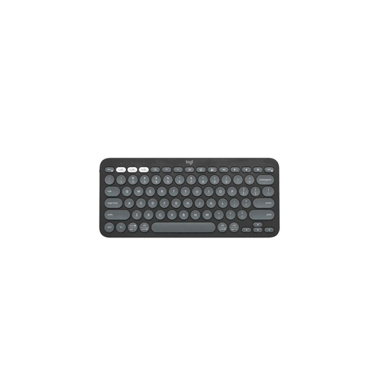 Teclado sem fio Logitech Pebble Keys 2 K380s grafite, layout americano