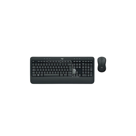 Combo teclado e mouse sem fio Logitech MK540 cinza, layout ABNT2