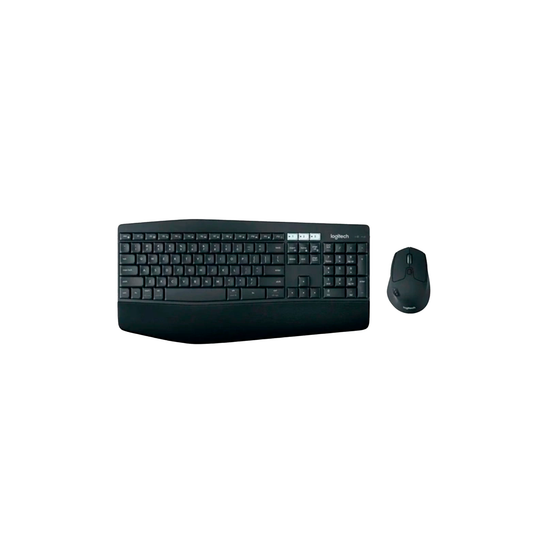 Combo teclado e mouse sem fio Logitech MK850 cinza, layout americano